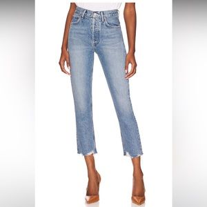 Agolde Riley High Rise Straight Crop in Haven | size 28 NWOT